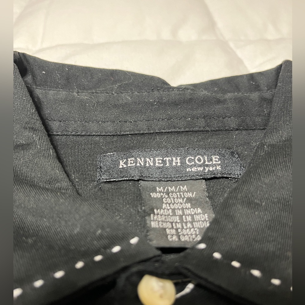 Kenneth Cole New York Men’s medium black long sleeve shirt. - Picture 2 of 3